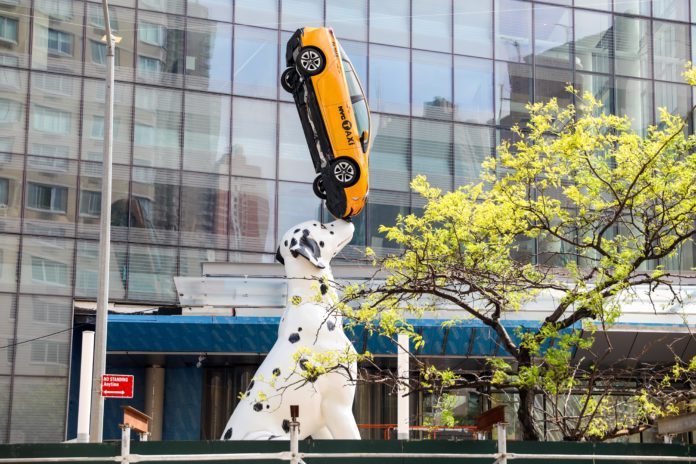 Donald Lipski 'Spot' sculpture, New York, USA - 20 May 2018