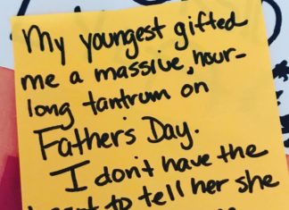This Guy Has Written Over 350 Funny Notes About Being A Stay-At-Home Dad