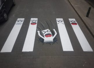 French Artist Turns Streets and Crosswalks Into Fun Art