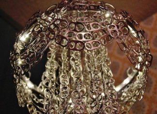 Artist Makes Fabulous Chandelier Out of Soda Can Tabs