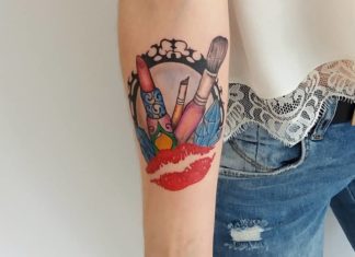 Awesome Makeup Inspired Tattoos