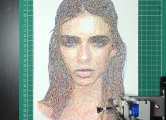 Amazing Algorithmically-Generated CMYK Line Portraits