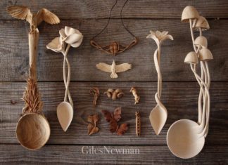 Graphic Designer Creates Awesome Wood Carvings