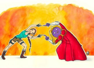 Artist Combines Two Cartoon Characters Into One Drawing