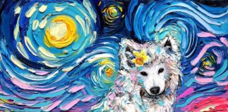 This Artist Recreates Van Gogh's Starry Night With Cute Dogs