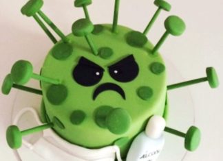 This Cake Shop Created a Coronavirus-Themed Cake and it is Adorable