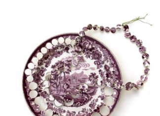 Jewelry Made out of Vintage Ceramic Plates