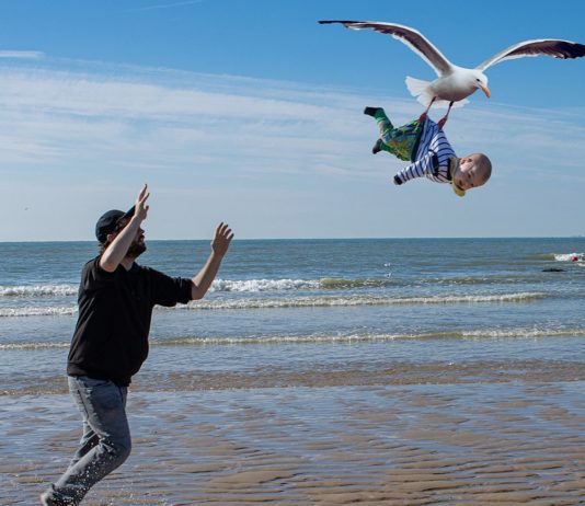 Belgian Dad Photoshops His Kids Into Dangerous Situations