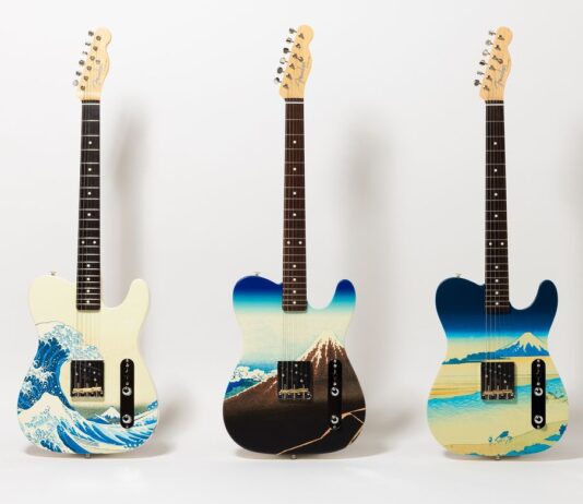 Fender Flagship Tokyo Unveils Hokusai-Inspired Guitars