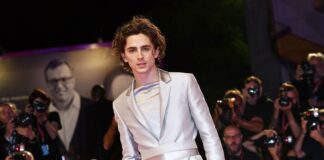 Timothée Chalamet at "The King" premiere at the 76th Venice Film Festival in 2019