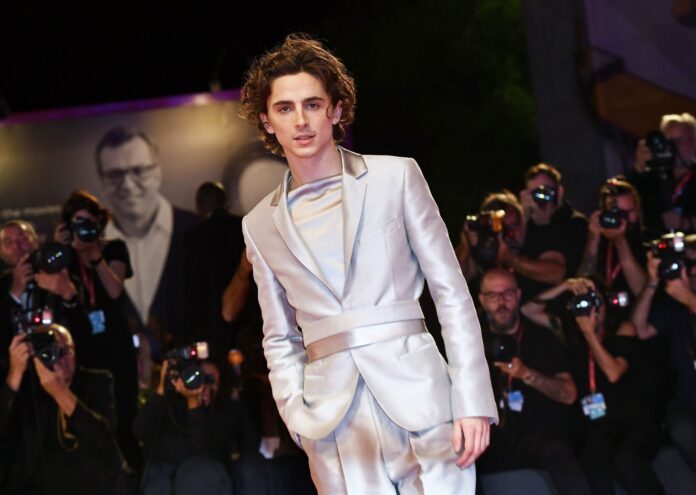 Timothée Chalamet at "The King" premiere at the 76th Venice Film Festival in 2019